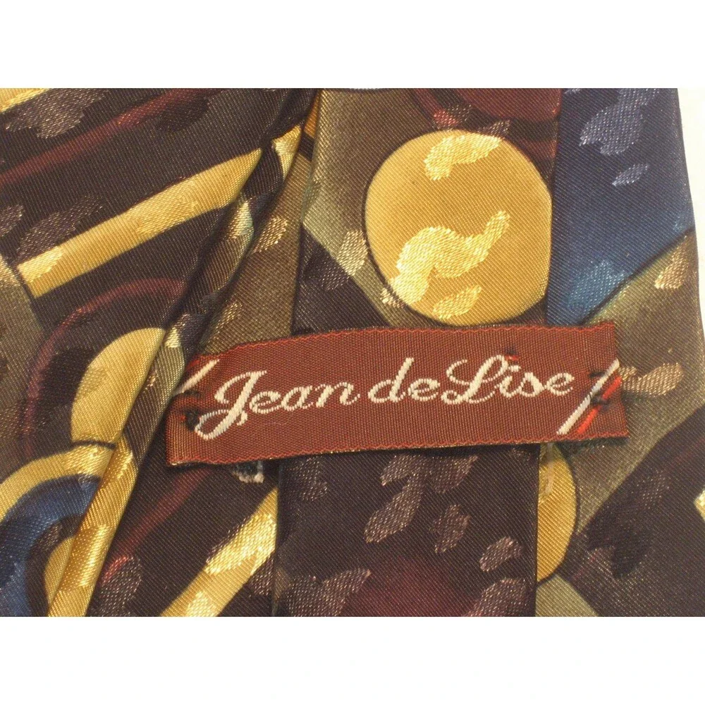 Jean de Lise 100% Microfibre Abstract Design Necktie